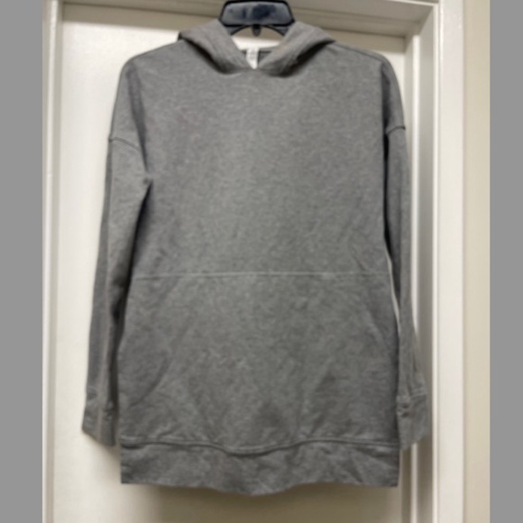 EUC Lululemon Cut Above Hoodie Expression Gray Side Slits - Picture 6 of 13